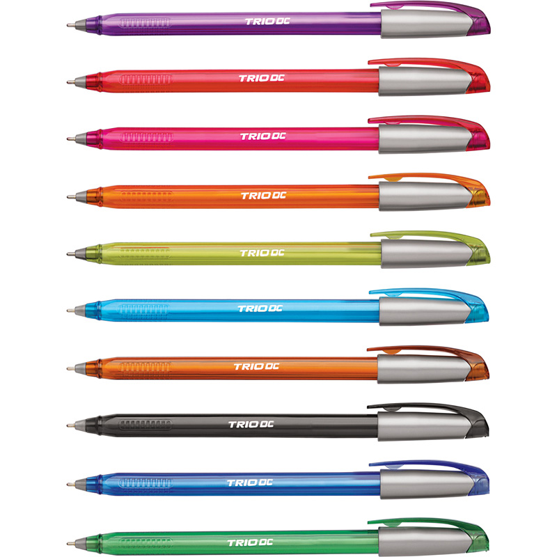 Ручка кулькова Unimax Trio DC-3, набір 10 кол., асорті (UX-108-20)